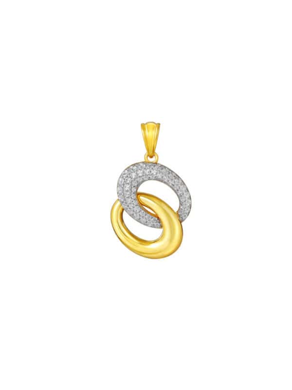 TOMEI Diamond Cut Collection Pendant, Yellow Gold 916