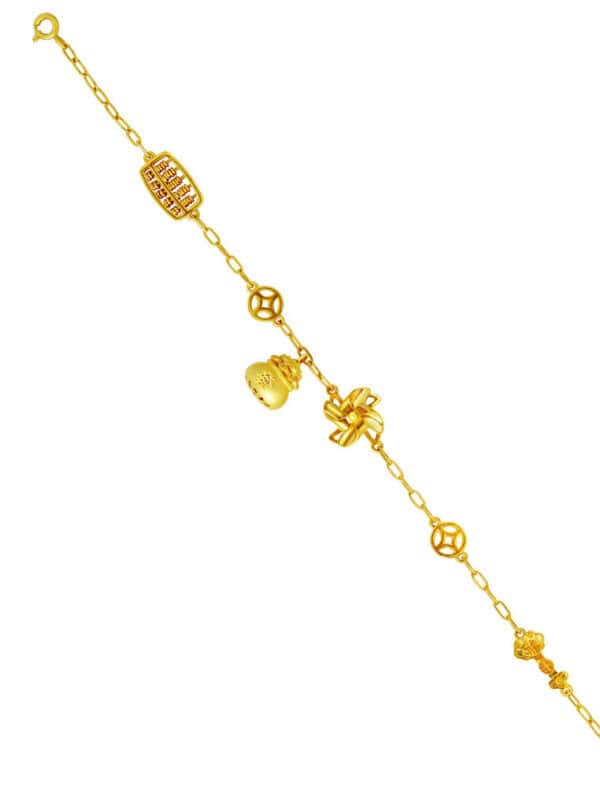 TOMEI Fortune in Motion Bracelet, Yellow Gold 916