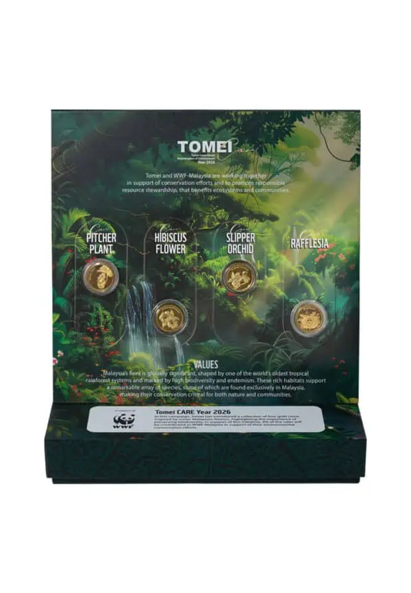 TOMEI x WWF Malaysian Flora Collectible Gold Coins Set (MY Flora Gold Coins)
