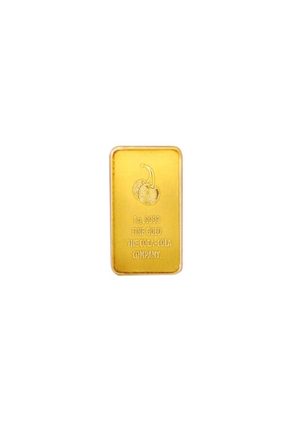 TOMEI x PAMP Coca-Cola? Cherry Coke Gold Bar I 1G I Fine Gold 9999