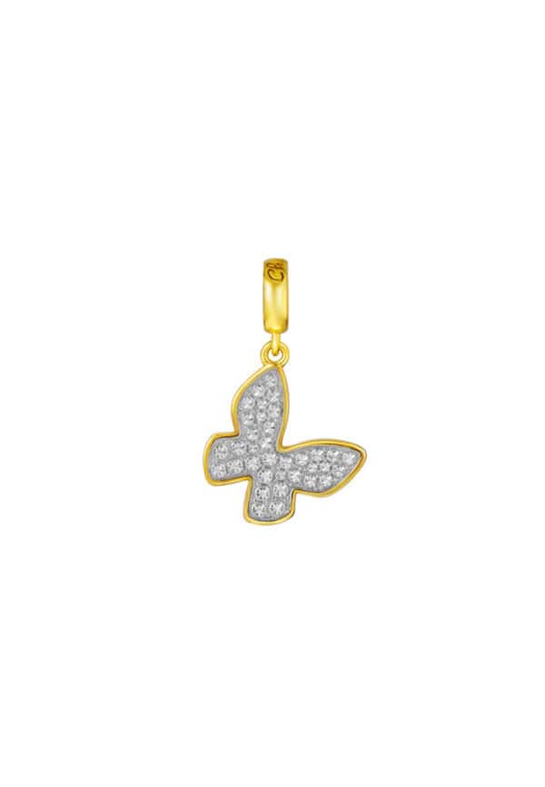 762x1100_0032_Sony_56334.jpg TOMEI Chomel Collection Butterfly Charm, Yellow Gold 916