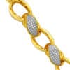 TOMEI Diamond Cut Collection Link Bracelet, Yellow Gold 916