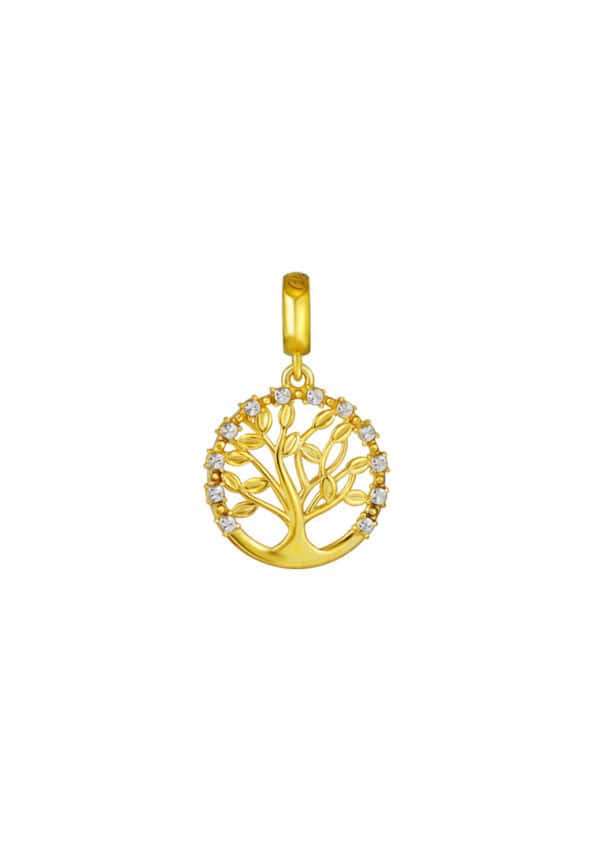 TOMEI Chomel Collection Life Tree Charm, Yellow Gold 916