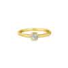 TOMEI Diamond Cut Collection Hexagon Ring, Yellow Gold 916