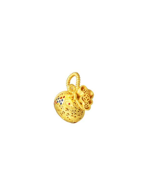 TOMEI Auspicious Pouch Pendant, Yellow Gold 916