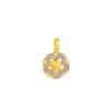 TOMEI Diamond Cut Collection Wealthy Flower Pendant, Yellow Gold 916