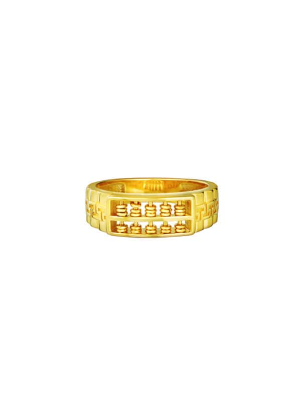 TOMEI Blissful Collection Abacus Ring, Yellow Gold 916