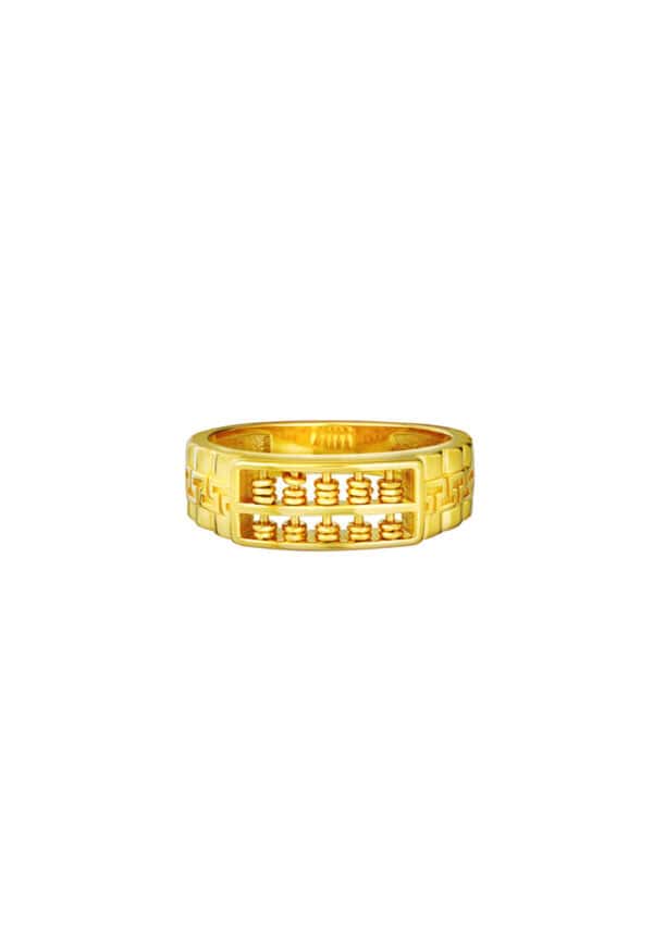 TOMEI Blissful Collection Abacus Ring, Yellow Gold 916
