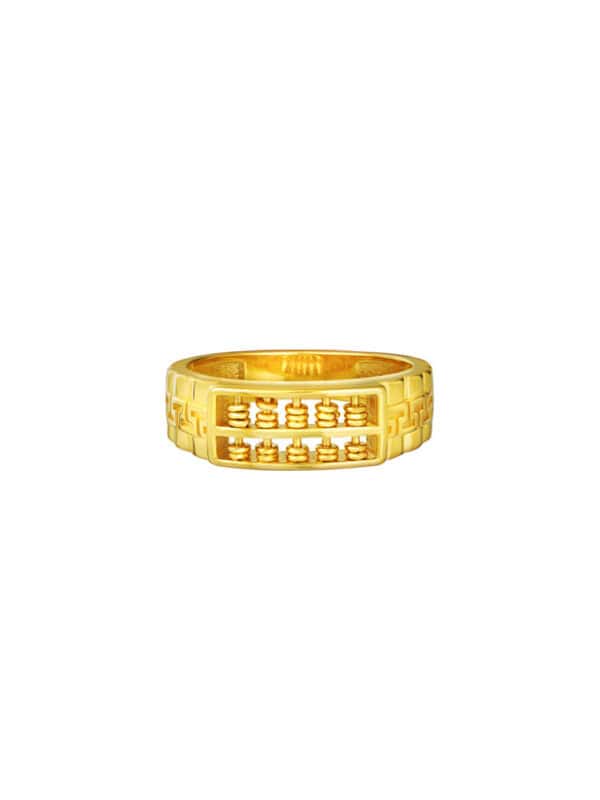 TOMEI Blissful Collection Abacus Ring, Yellow Gold 916