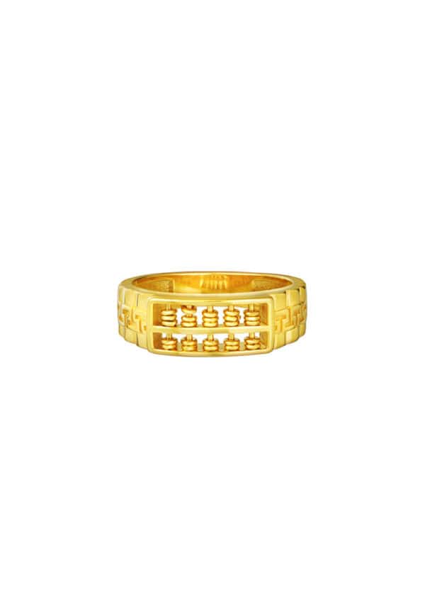 TOMEI Blissful Collection Abacus Ring, Yellow Gold 916