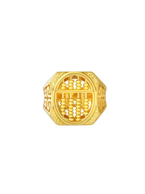 TOMEI Blissful Collection Abacus Ring, Yellow Gold 916