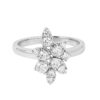TOMEI LL Diamond Ring, White Gold 750