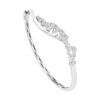 TOMEI LL Diamond Bangle, White Gold 750