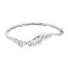 TOMEI LL Diamond Bangle, White Gold 750