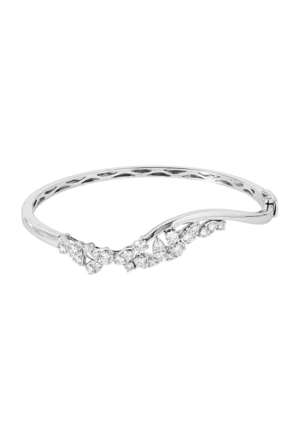 IMG_5332 TOMEI LL Diamond Bangle, White Gold 750