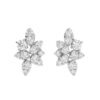 TOMEI LL Diamond Earrings, White Gold 750