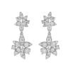 TOMEI LL Diamond Earrings, White Gold 750