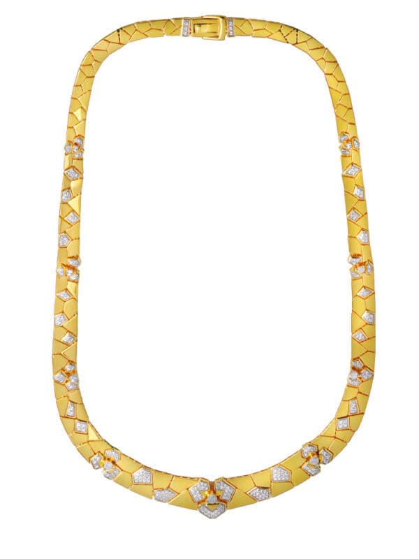 KLFW_0004_23 TOMEI Diamond Cut Collection Necklace, Yellow Gold 916
