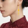 TOMEI x Xifu Earrings, Yellow Gold 999