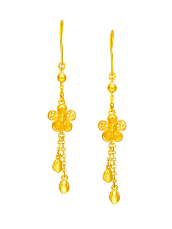 TOMEI x Xifu Earrings, Yellow Gold 999