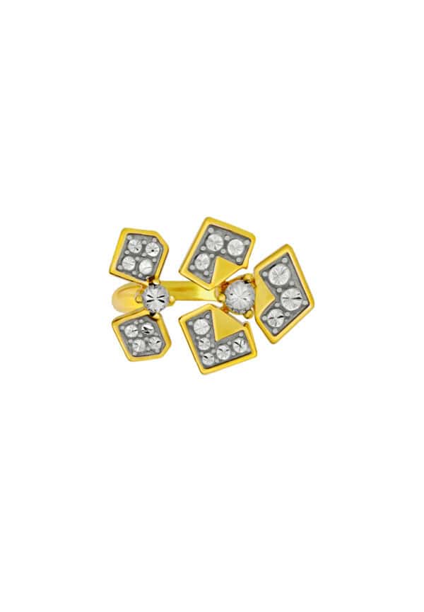 TOMEI Diamond Cut Collection Ring, Yellow Gold 916