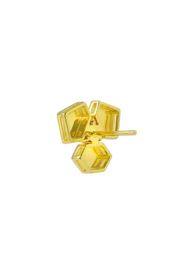 KLFW_0028_14 TOMEI Diamond Cut Collection Earrings, Yellow Gold 916