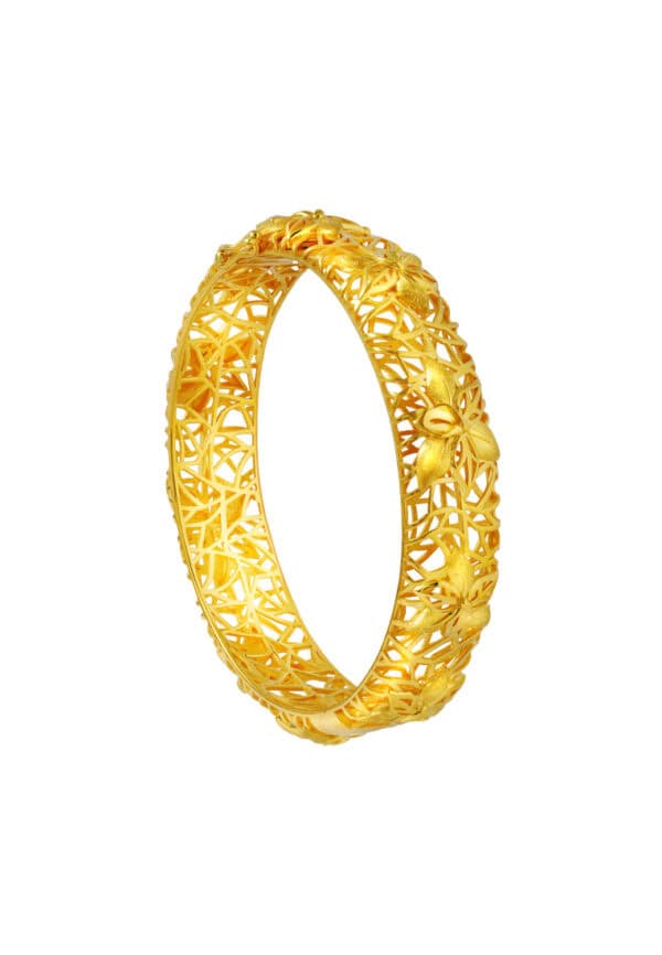 TOMEI Sri Puteri Collection Bangle, Yellow Gold 916