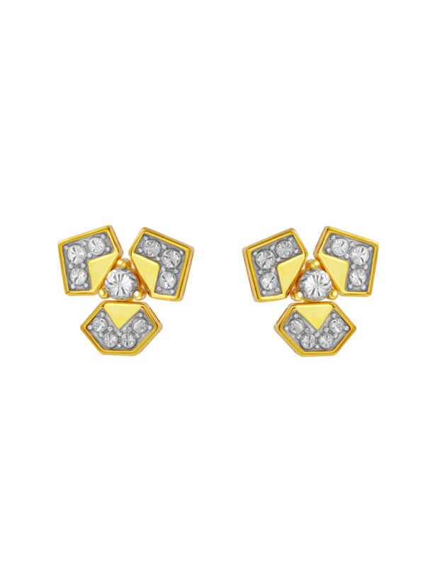 TOMEI Diamond Cut Collection Earrings, Yellow Gold 916