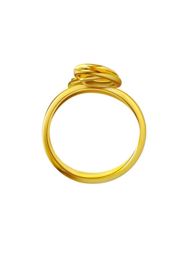 KLFW_0035_13 TOMEI Twisted Ring, Yellow Gold 916