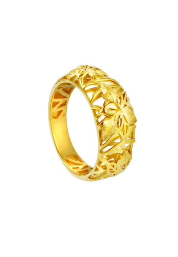 TOMEI Sri Puteri Collection Ring, Yellow Gold 916