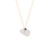 TOMEI Nephrite Series Gourd Necklace, Rose Gold 750