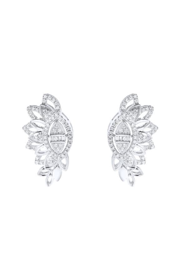 TOMEI Diamond Earrings, White Gold 750