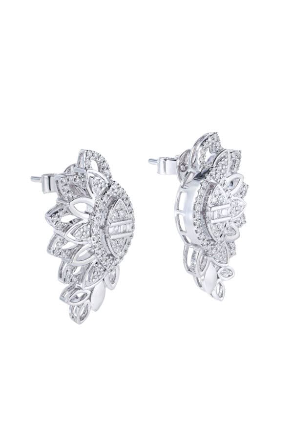 TOMEI Diamond Earrings, White Gold 750