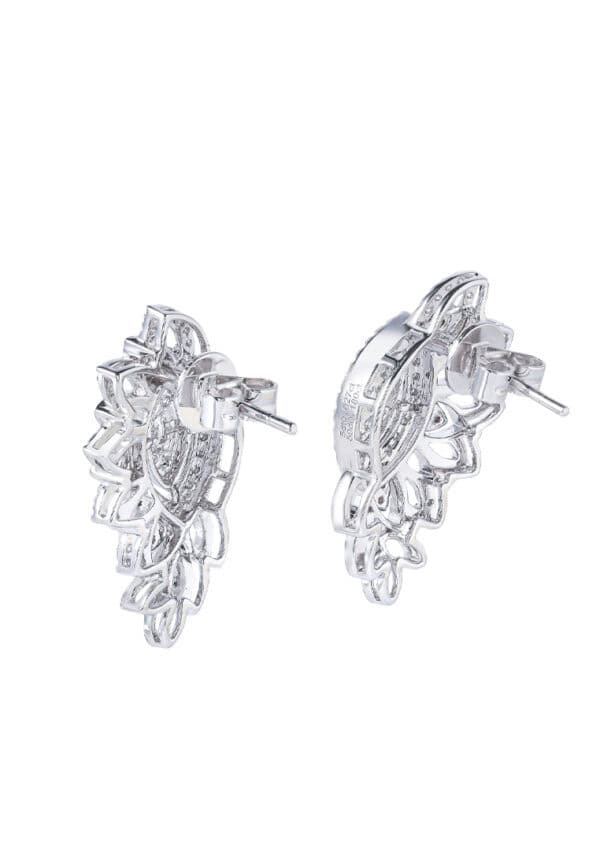 TOMEI Diamond Earrings, White Gold 750