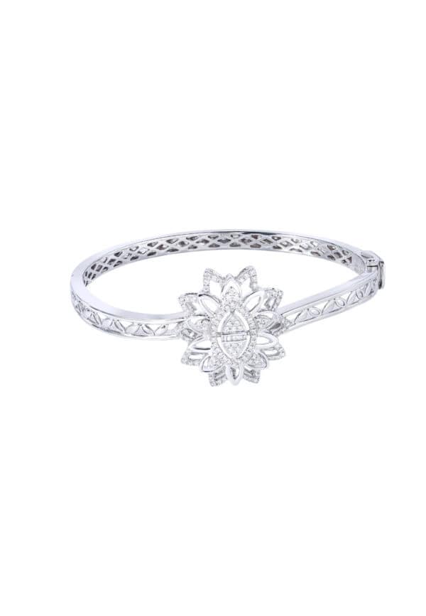 TOMEI Diamond Bangle, White Gold 750