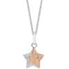 TOMEI Starlight Symphony Diamond Pendant Set, White+Rose Gold 585