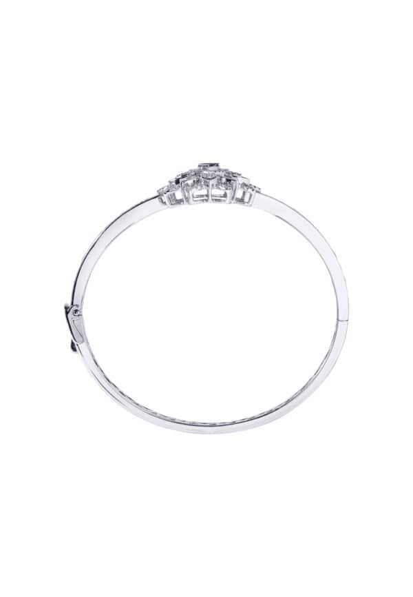 TOMEI Diamond Bangle, White Gold 750