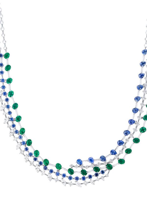 Untitled-1_0015s_0001_Sony_0027 copy.psd TOMEI Emerald & Sapphire Collection Necklace, White Gold 750
