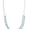 TOMEI Emerald & Sapphire Collection Necklace, White Gold 750