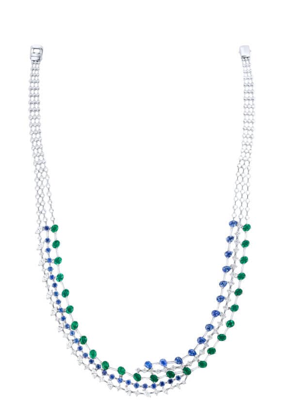 Untitled-1_0015s_0002_Sony_0027 copy.psd TOMEI Emerald & Sapphire Collection Necklace, White Gold 750
