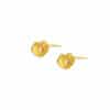 TOMEI Cloud Earrings with Diamond, Yellow Gold 999