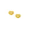 TOMEI Cloud Earrings with Diamond, Yellow Gold 999