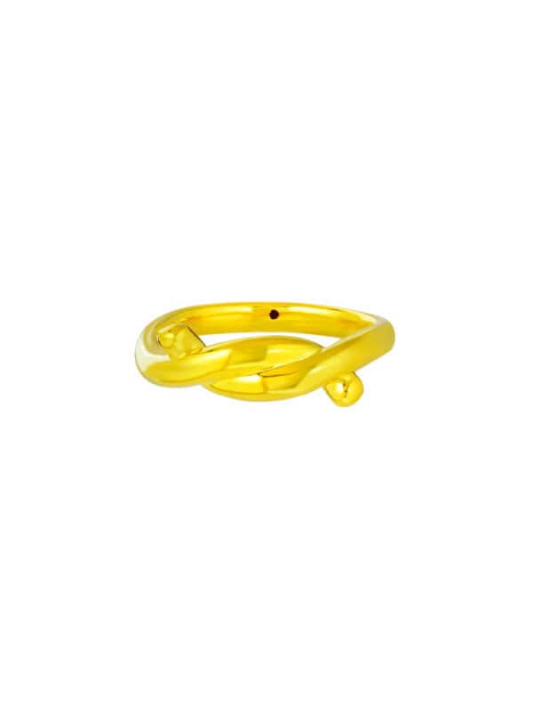 TOMEI Minimalist Ring, Yellow Gold 916 (5D)