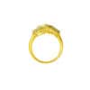 TOMEI Dual-Tone Butterfly Ring, Yellow Gold 916