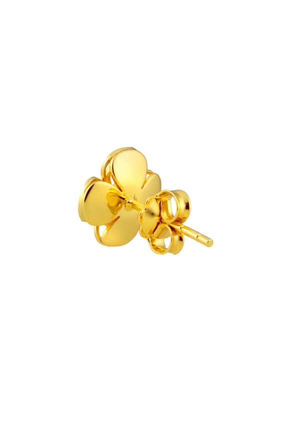 TOMEI Flower Earrings, Yellow Gold 916