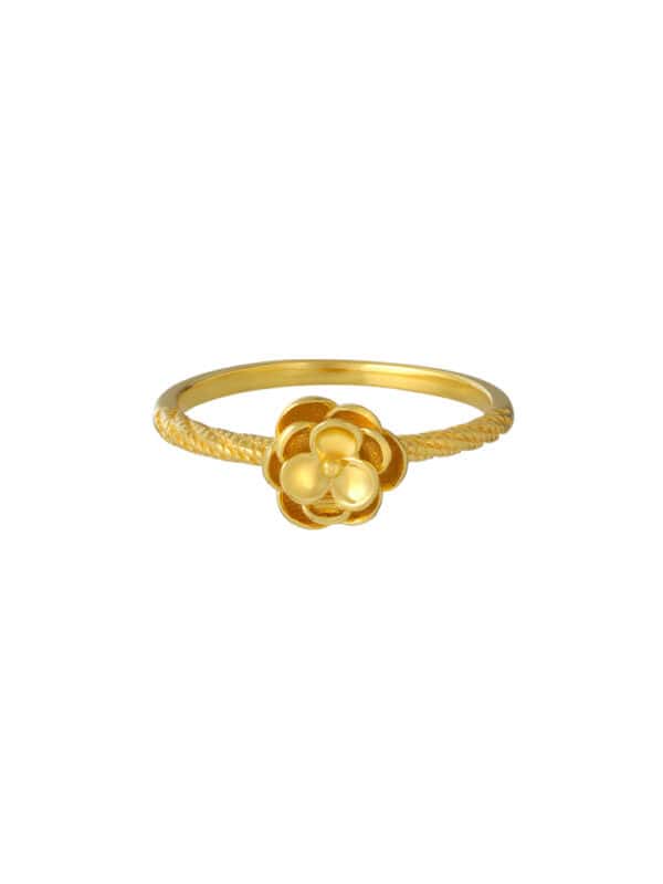 TOMEI Flower Ring, Yellow Gold 916
