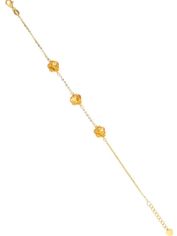 TOMEI Flower Bracelet, Yellow Gold 916