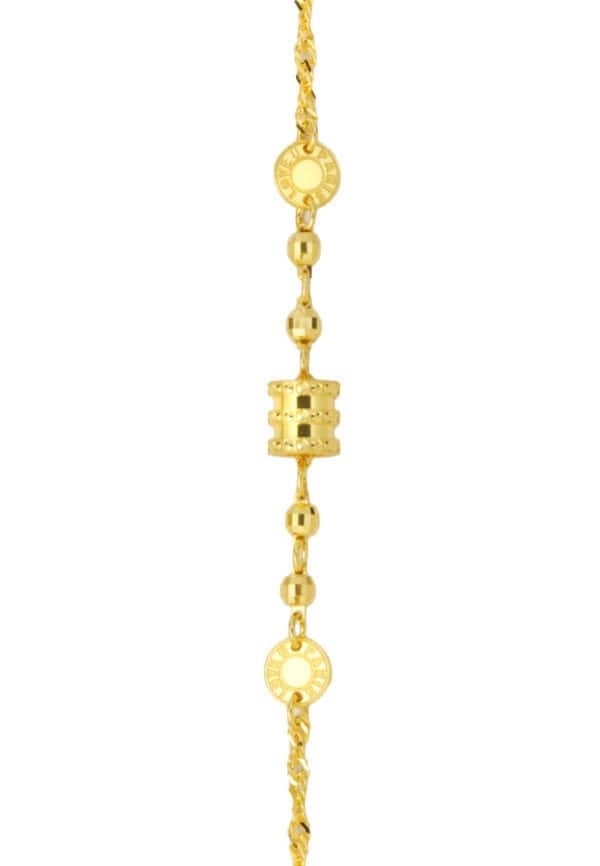 TOMEI Rolling Tube Bracelet, Yellow Gold 999
