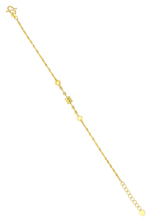 TOMEI Rolling Tube Bracelet, Yellow Gold 999