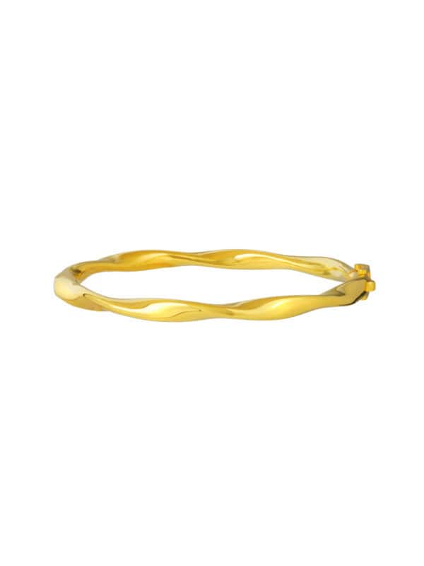 TOMEI Twist Bangle, Yellow Gold 916